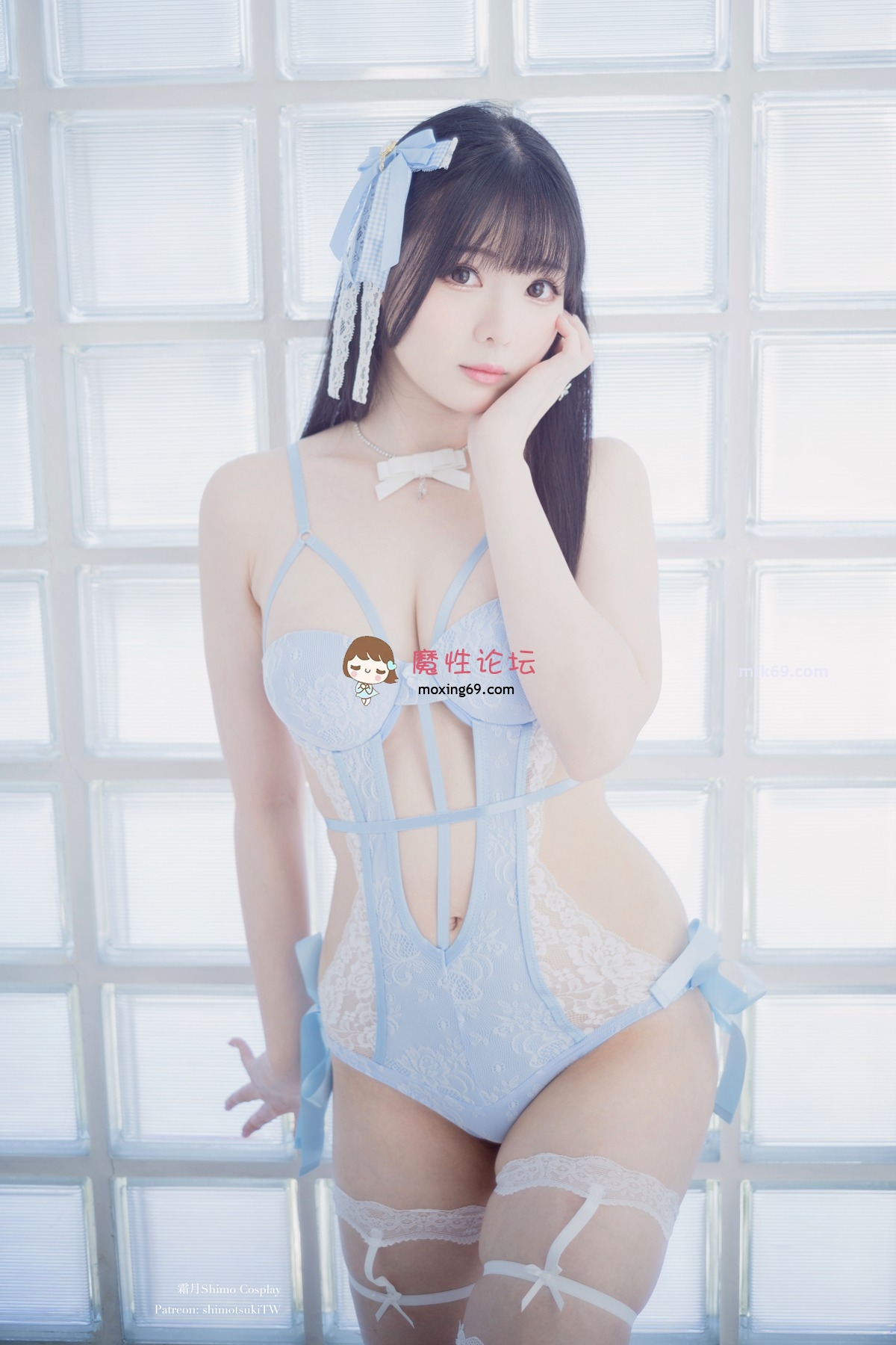  霜月shimo – Blue Lingerie [41P-309MB] -魔性福利